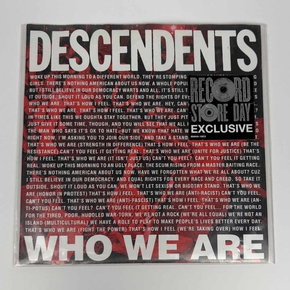 Descendents Who We Are 7" Vinyl Record Store Day Exclusive Epitaph